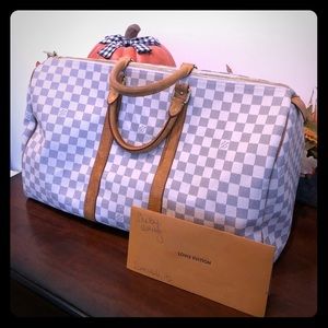 🔥Authentic Louis Vuitton Keepall 50 in Azur🔥